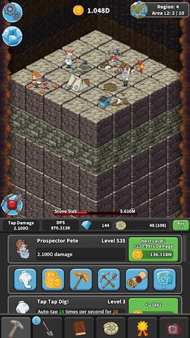 Screenshot 5: Tap Tap Dig - Idle Clicker Game