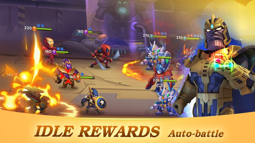 Screenshot 2: Superhero Wars: AFK Summoners - Legend Battle