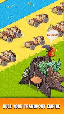 Screenshot 1: Stone Age: Transport Tycoon