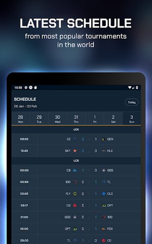 Screenshot 9: ParaScore - LoL Schedule, Scores, Standings, Stats