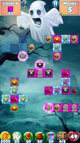 Screenshot 3: Halloween Games 2 - fun puzzle games match 3 games