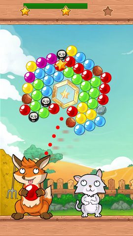 Screenshot 1: Little Fox: Bubble Spinner