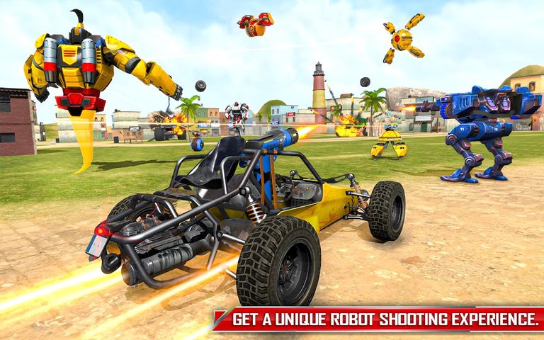 Screenshot 10: Flying Ghost Robot Car Game