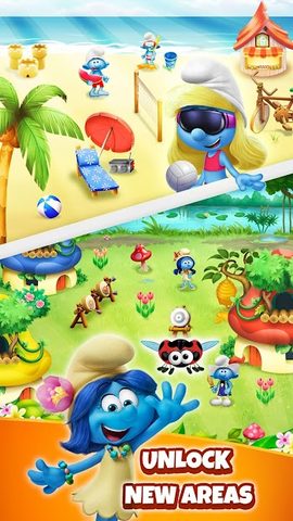 Screenshot 4: Smurfs Bubble Shooter Story
