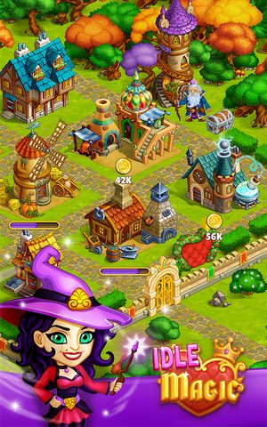 Screenshot 1: Idle Magic - Click Away City