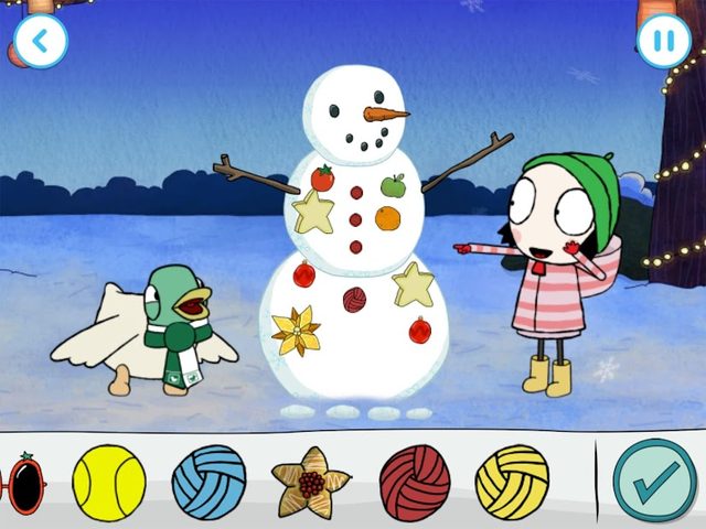 Screenshot 9: Sarah & Duck: Build a Snowman