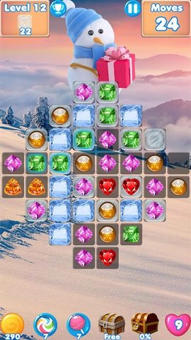 Screenshot 4: Snowman Swap - match 3 games and Christmas Games