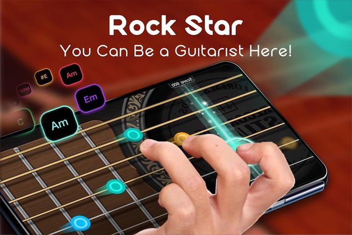 Screenshot 1: Real Guitar - Free Chords, Tabs & Music Tiles Game