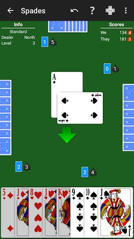 Screenshot 2: Spades by NeuralPlay