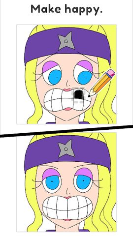 Screenshot 10: Draw Happy Ninja - Brain free drawing puzzle games