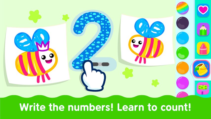 Screenshot 5: Bini Toddler Drawing Apps! Coloring Games for Kids