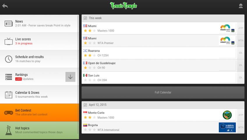 Screenshot 13: Tennis Temple - Live scores