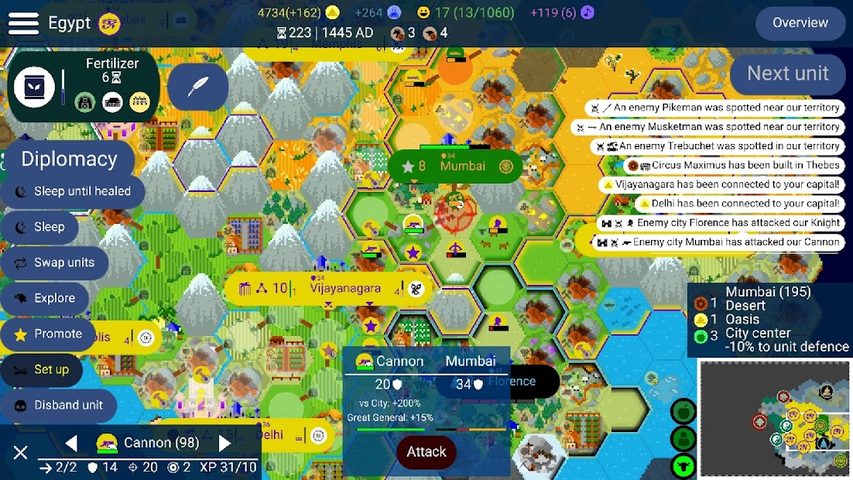 Screenshot 1: Unciv