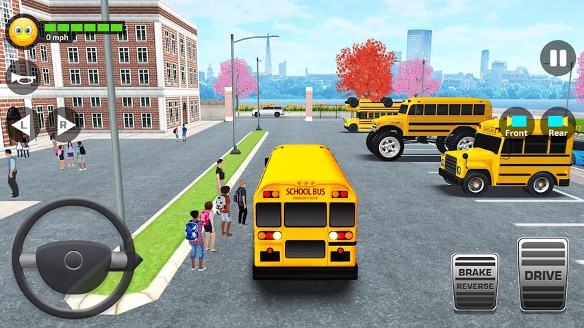Screenshot 1: School Bus Simulator Driving