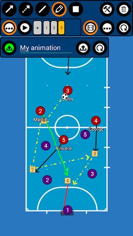 Screenshot 2: Futsal Tactic Board