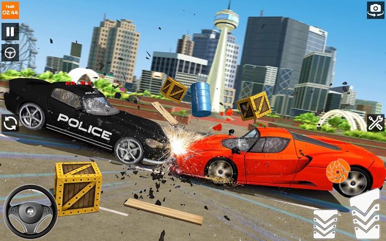 Screenshot 16: Police Car Game:Car Crash 3d