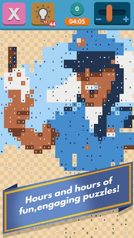 Screenshot 1: Pixel Links: The Relaxing Coloring Puzzle Game