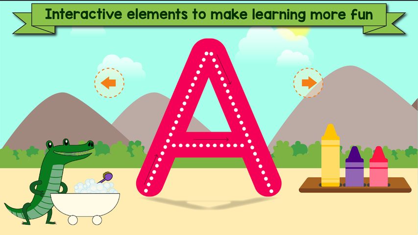Screenshot 11: Tracing Letters and Numbers -