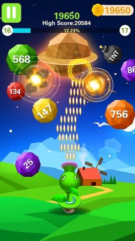 Screenshot 5: Rock Blast - Fire Ball