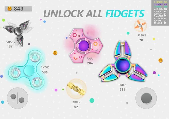 Screenshot 8: Realtime Fidget Spinner Games