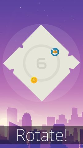 Screenshot 1: Spiky Box – relaxing geometry arcade game
