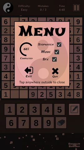 Screenshot 4: Shaolin Sudoku - The Yin Yang