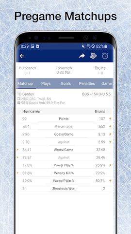 Screenshot 6: Scores App: NHL Hockey Plays, Stats & Schedules