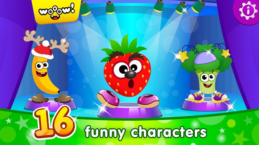 Screenshot 1: Funny Food DRESS UP games for toddlers and kids!😎