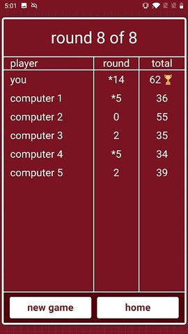 Screenshot 4: Oh Hell! - Contract Whist