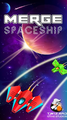 Screenshot 1: Merge Spaceship - Click and Idle Merge Game