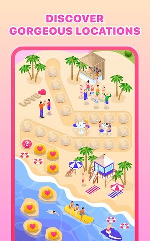 Screenshot 2: Match 3 Hearts - Romantic Puzzle Matching Game