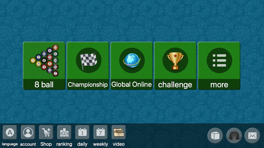 Screenshot 1: 8 ball billiards offline online pool game