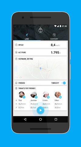 Screenshot 1: Sportler Ski Tracker