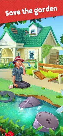 Screenshot 1: Garden Match 3 Games Design