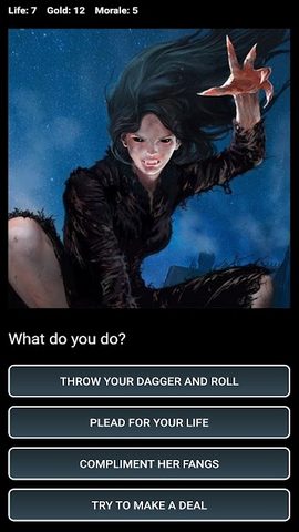 Screenshot 1: D&D Style RPG (Choices Game)