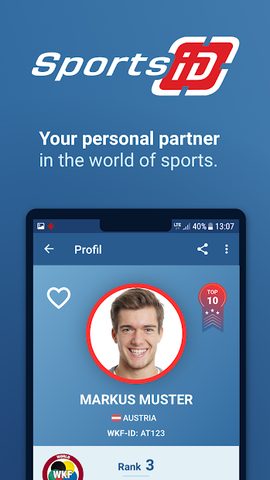 Screenshot 1: SportsID: Athletes, Rankings & Events Worldwide