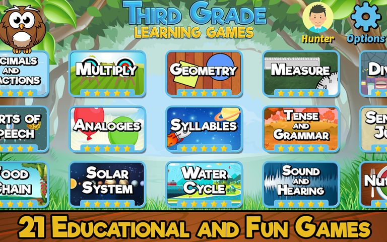 Screenshot 1: Third Grade Learning Games