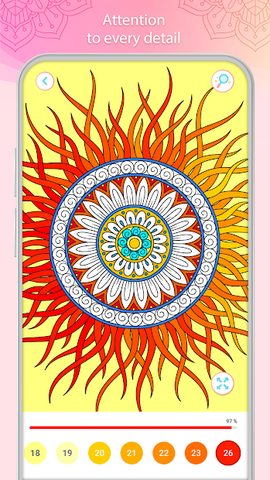 Screenshot 3: Color by Number – Mandala Book