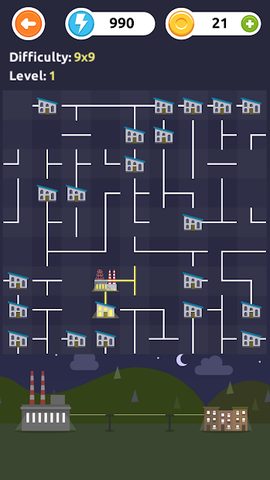 Screenshot 3: Powerline - Logic Puzzles Free