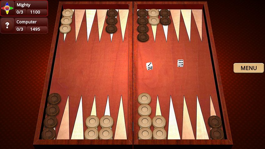 Screenshot 1: Backgammon Mighty