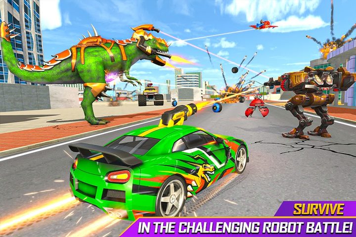 Screenshot 1: Dino Robot Games: Flying Robot