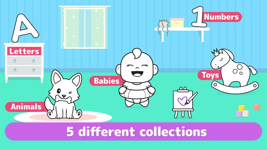 Screenshot 6: Coloring babies for kids - Cute baby drawing book