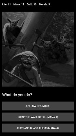 Screenshot 1: Wizard's Choice (Choices Game)