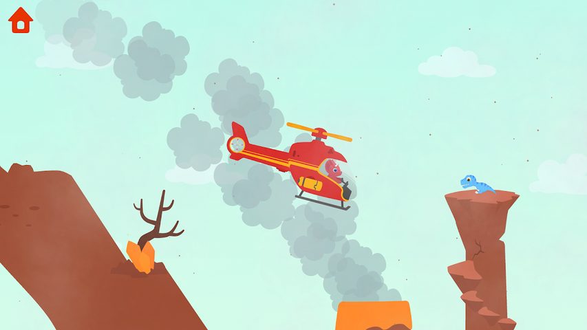 Screenshot 3: Dinosaur Helicopter - for kids