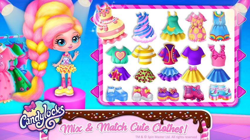 Screenshot 1: Candylocks Hair Salon - Style Cotton Candy Hair
