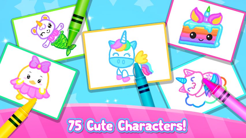 Screenshot 7: Rainbow Glitter Drawing Book