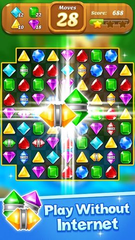 Screenshot 3: Jewel & Gems Mania 2020 - Match In Temple & Jungle