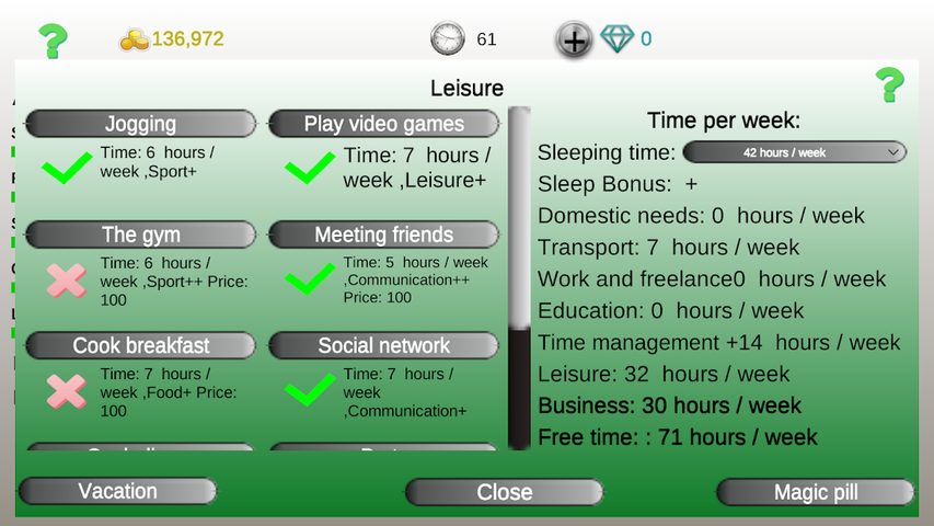 Screenshot 5: Business strategy 2