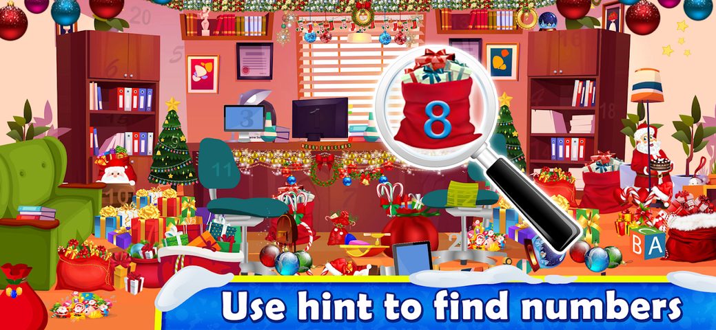 Screenshot 2: Christmas Hidden Objects : Alphabets & Numbers