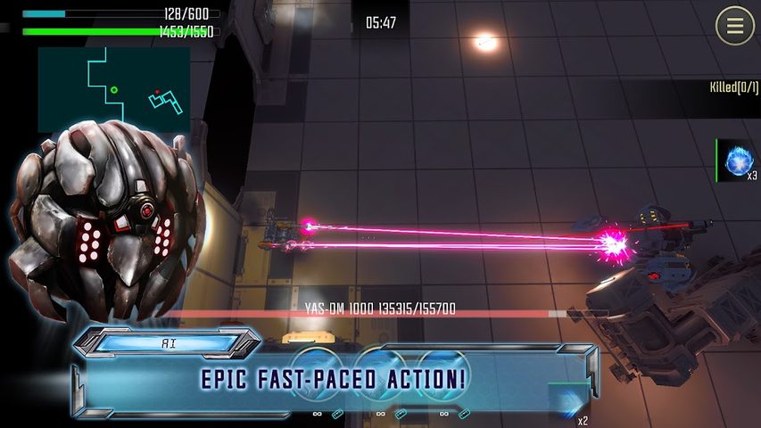 Screenshot 5: Robot Warrior Top-down shooter